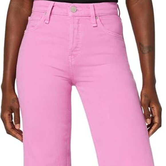 Hudson Jeans Denim - HUDSON Women's Rosie High Rise Wide Leg Ankle Jean, Fuchsia Pink ( Size 30)